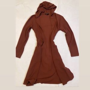 Long sleeve hooded cardigan